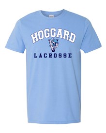Light Blue Hoggard Lacrosse Logo Soft Style Cotton T-shirt - Orders due Monday, November 20, 2023